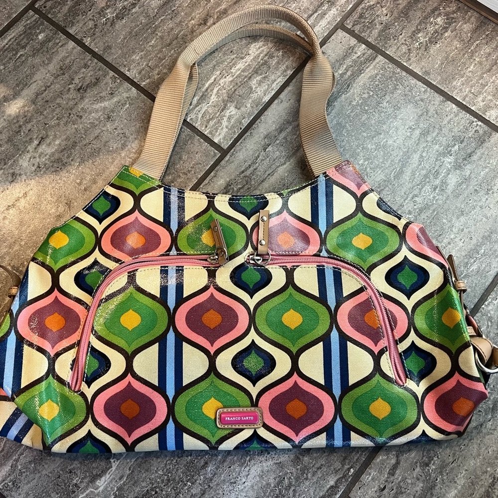 Franco Sarto Colorful Geometric Shoulder Bag